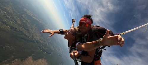 Aubenas Saut en parachute avec Mario