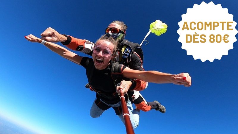 Chute libre en tandem drôme Ardèche